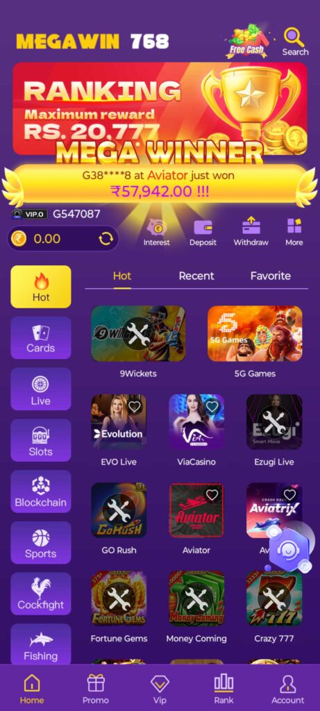 Megawin 786 APK: Download & Get Free Cash Bonus 3