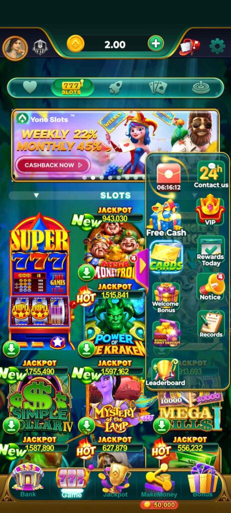 Yono Slots APK : Download & Get Up To Rs.101 Free Cash Bonus 1