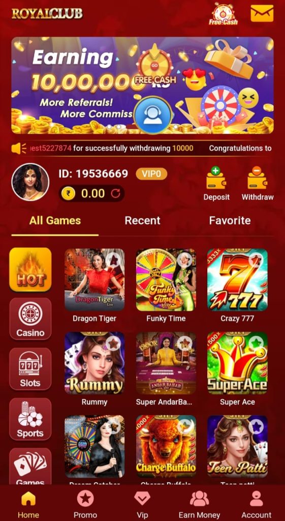 Royal Club Game – Download & Get Rs.40 Cash Bonus 2