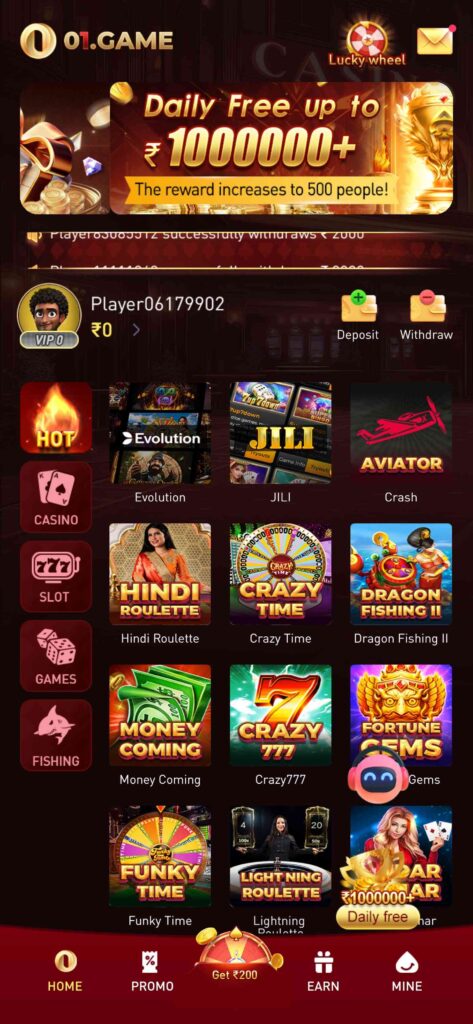 01 Game APK : Download & Get 100% Free Cash Bonus 2