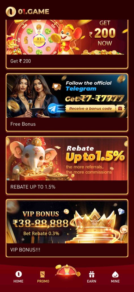 01 Game APK : Download & Get 100% Free Cash Bonus 1