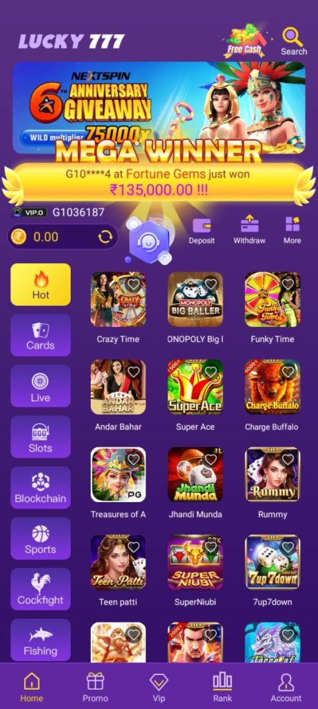 Lucky 777 Bet APK Download & Get Rs.40 Cash Bonus Now 2